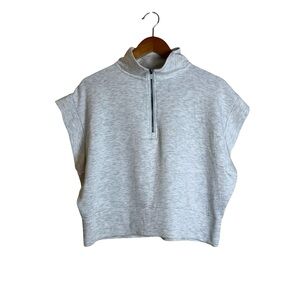 Danskin light gray 1/4 zip vest. Size large